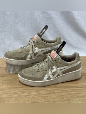 ASICS Onitsuka Tiger GSM Women's Size 6.5 Platform Beige White Shoes